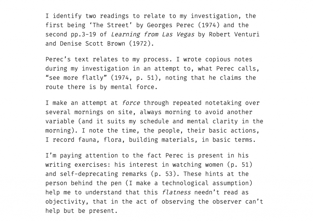 Methods of Investigating — written response