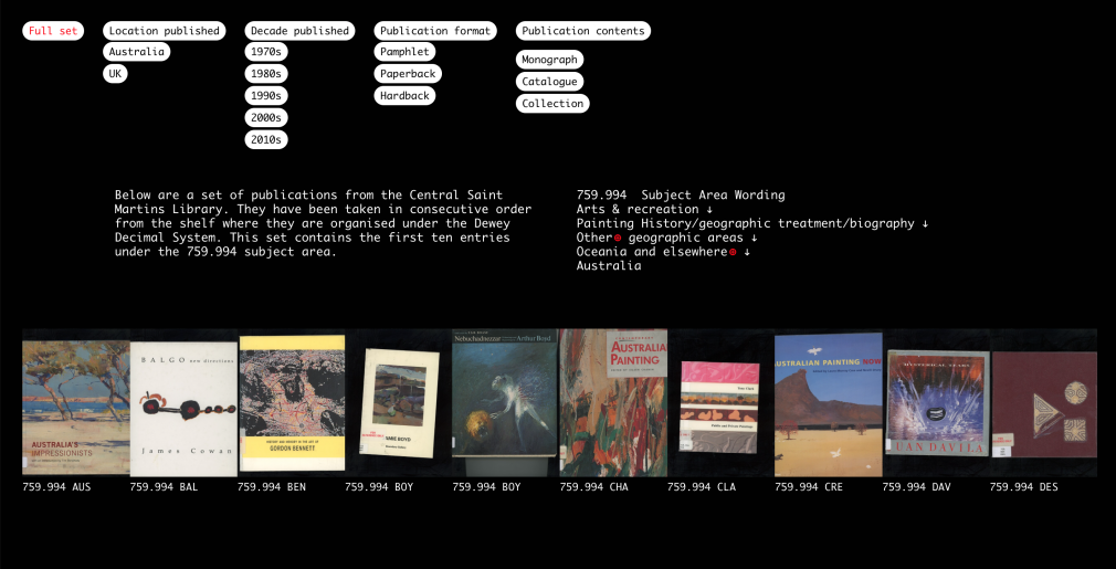 Methods of Cataloguing — further development